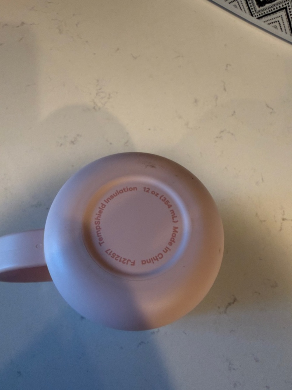 Hydro Flask Blush Pink Insulated Mug with Handle and Lid - Picture 2 of 3